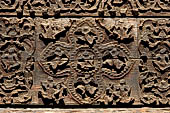 Myanmar - Mandalay, Shwenandaw Kyaung (the Golden Palace) a wonderful example of the Burmese unique teak architecture and wood-carving art. 
